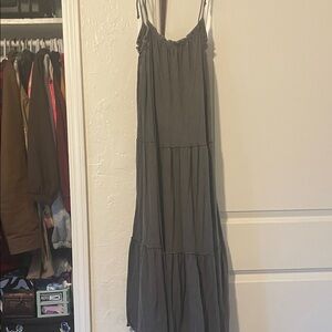 Lucky Brand Gray Maxi Dress